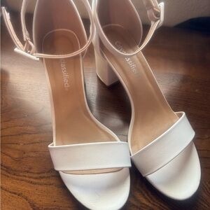 Classified White Heels